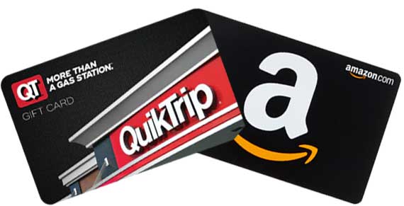 QuikTrip and Amazon Gift Cards